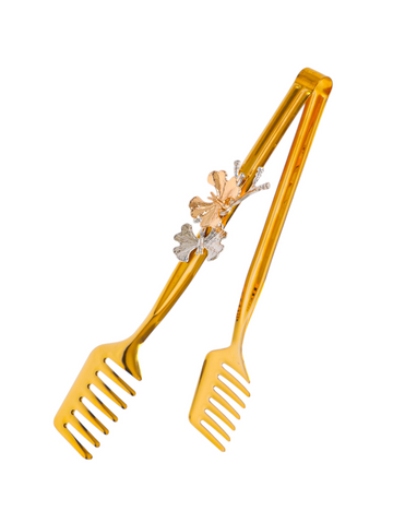 Gold Butterfly Accent Pasta Tongs