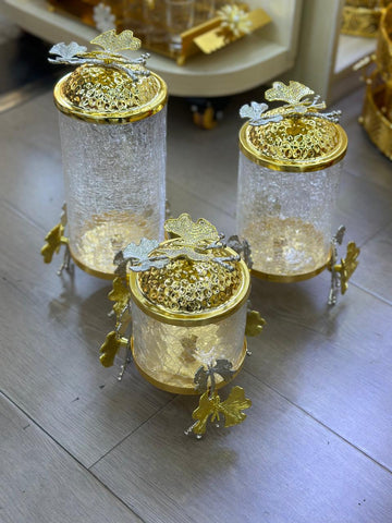 Luxury Glass Canister Set of 3