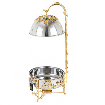 Emerald Chafing Dish Collection – 6L Luxury Gold and Silver Buffet Warmer