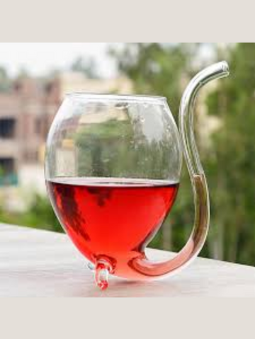 Vampire Wine Glass - Built in straw – Luxury Glassware Set | Set of 6