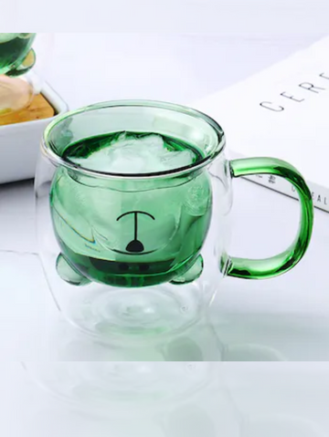 Cute Bear Double Glass Coffee Mug | Set of 6