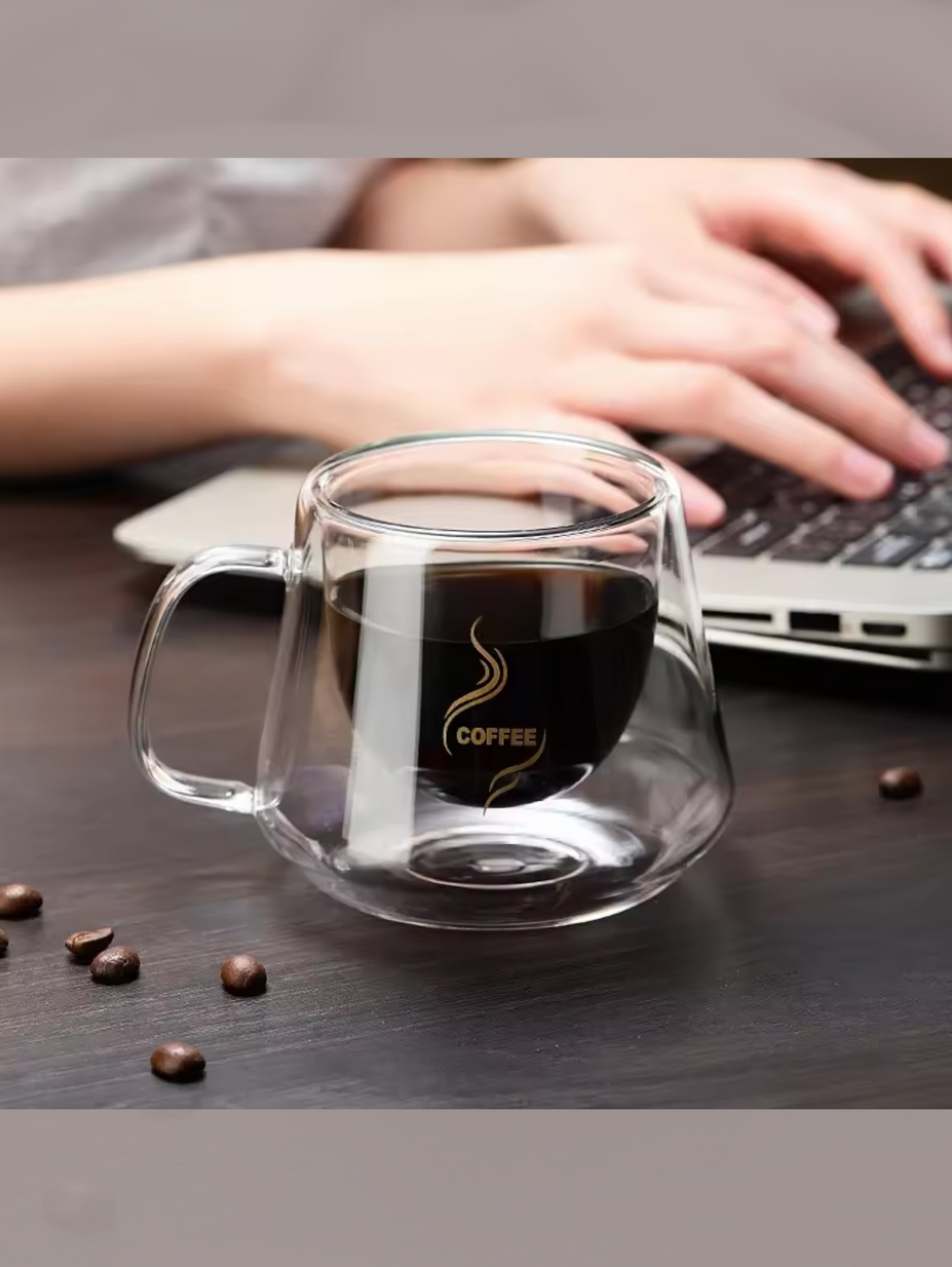 Double wall glass mug - Insulated Coffee Mug | Set of 6