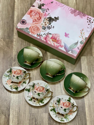 Elegant 6-Piece Porcelain Tea Set
