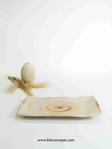 11.5 inch serving platter, toasted cream melamine tray, large shatterproof platter, unbreakable round server, cream outdoor tray, melamine meat platter.