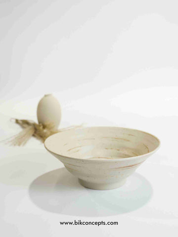 9 inch serving bowl, toasted cream melamine bowl, shatterproof salad bowl, unbreakable pasta bowl, cream outdoor serving ware, large melamine dish.