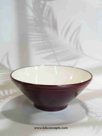 9" Merlot Red Serving Bowl – Shatterproof Melamine Salad Bowl