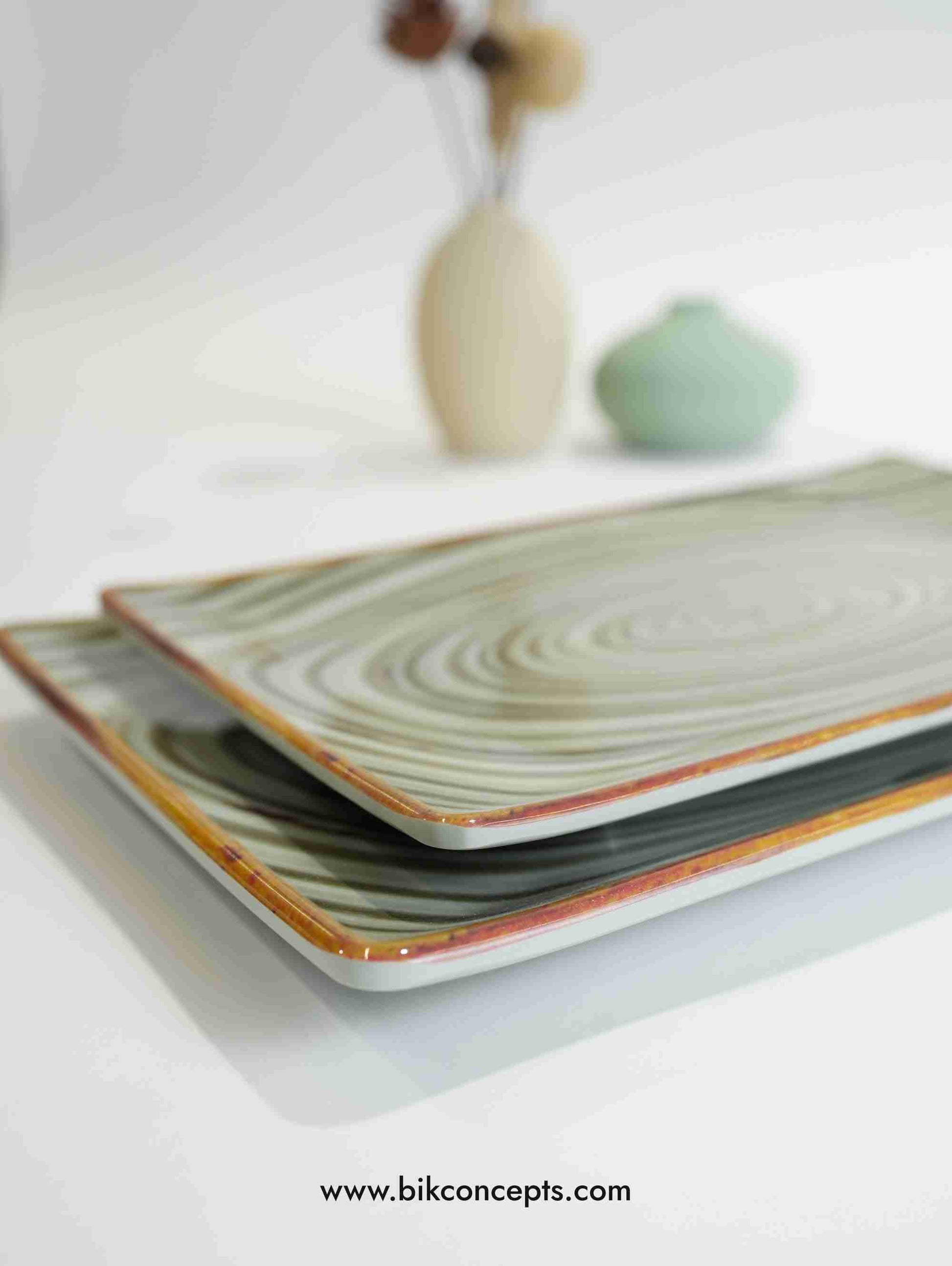 14 inch serving platter, willow green melamine tray, large sage serving dish, shatterproof party tray, unbreakable round server, green melamine platter.