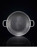 Honeycomb Stainless Steel Tawa 14 Inch, Scratch Resistant Crepe Pan Non Stick, Heavy Duty Commercial Flat Griddle Pan, Induction Ready Stainless Steel Flatbread Pan, SUS 316 Stainless Steel Dosa Tawa, Metal Utensil Safe Non Stick Crepe Maker, Dual Handle Commercial Roti Pan, 14 Inch Stainless Steel Flat Skillet, Hotel Catering Buffet Griddle Pan, Hybrid Stainless Steel Flat Cookware