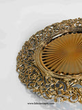 Baroque charger plates, gold filigree chargers, set of 6 dinner chargers, vintage wedding table decor, 13 inch gold plate, luxury holiday tableware, ornate charger set, under-plate server.