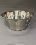 Commercial Stainless Steel Utility Tub, Large Stainless Steel Beverage Tub, 23 Inch Stainless Steel Prep Basin, Hotel Catering Ice Bucket Tub, Heavy Duty Stainless Steel Wash Tub, Commercial Kitchen Food Prep Bowl, Large Party Beverage Chiller Tub, Stainless Steel Storage Tub with Handles, Polished Silver Catering Basin, Multipurpose Commercial Kitchen Tub