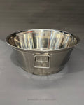 Commercial Stainless Steel Utility Tub, Large Stainless Steel Beverage Tub, 23 Inch Stainless Steel Prep Basin, Hotel Catering Ice Bucket Tub, Heavy Duty Stainless Steel Wash Tub, Commercial Kitchen Food Prep Bowl, Large Party Beverage Chiller Tub, Stainless Steel Storage Tub with Handles, Polished Silver Catering Basin, Multipurpose Commercial Kitchen Tub