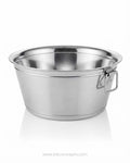 Commercial Stainless Steel Utility Tub, Large Stainless Steel Beverage Tub, 23 Inch Stainless Steel Prep Basin, Hotel Catering Ice Bucket Tub, Heavy Duty Stainless Steel Wash Tub, Commercial Kitchen Food Prep Bowl, Large Party Beverage Chiller Tub, Stainless Steel Storage Tub with Handles, Polished Silver Catering Basin, Multipurpose Commercial Kitchen Tub