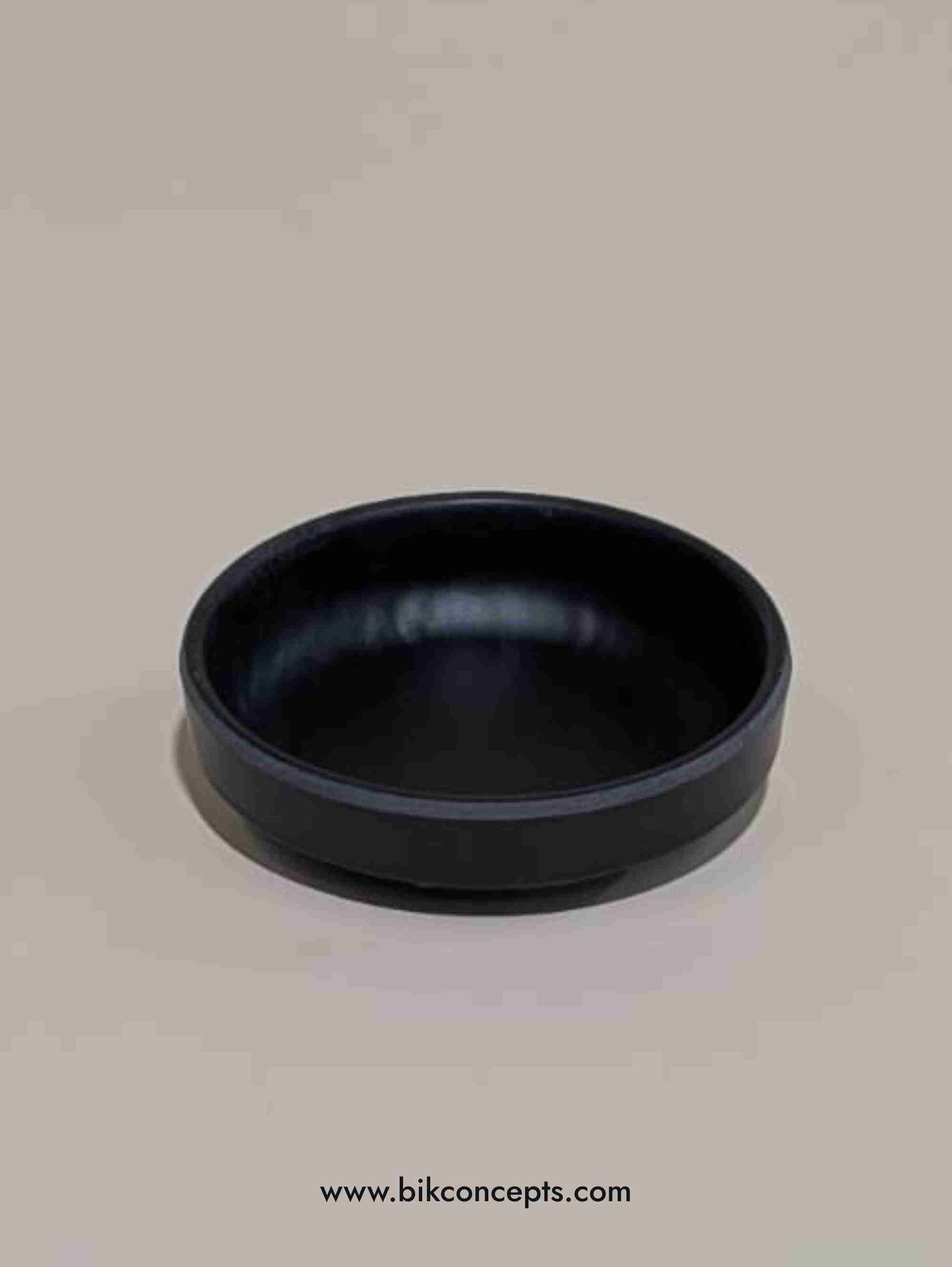 3.5 inch ramekin, onyx melamine bowl, black dipping cup, shatterproof sauce dish, unbreakable condiment bowl, matte black mini server