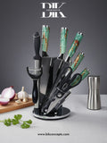 8 piece knife set, professional kitchen knives, stainless steel knife set, chef knife set