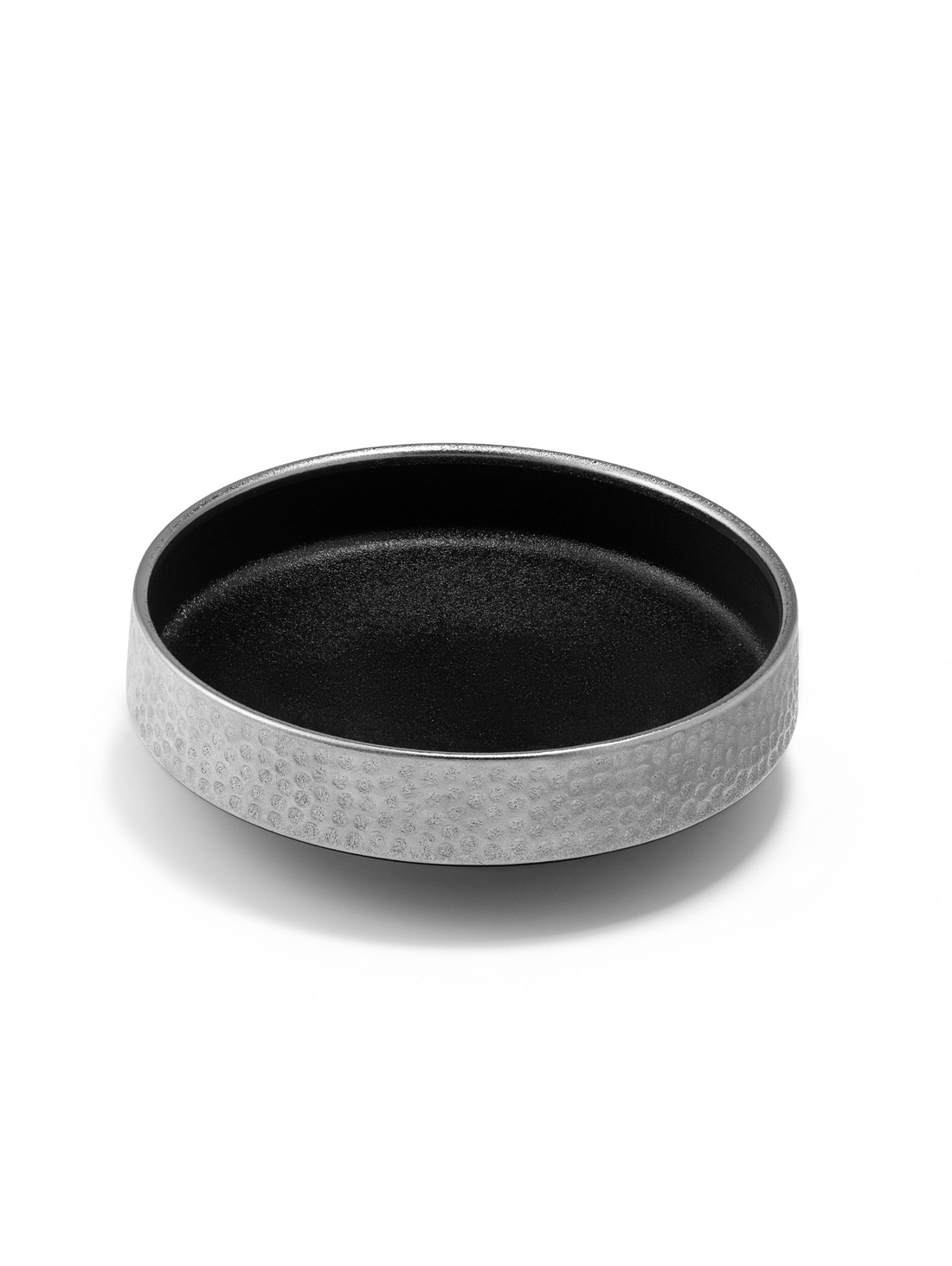 6 Inch Silver-Rimmed Porcelain Deep Bowl