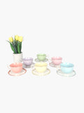 Pastel Tea Cup & Saucer Set