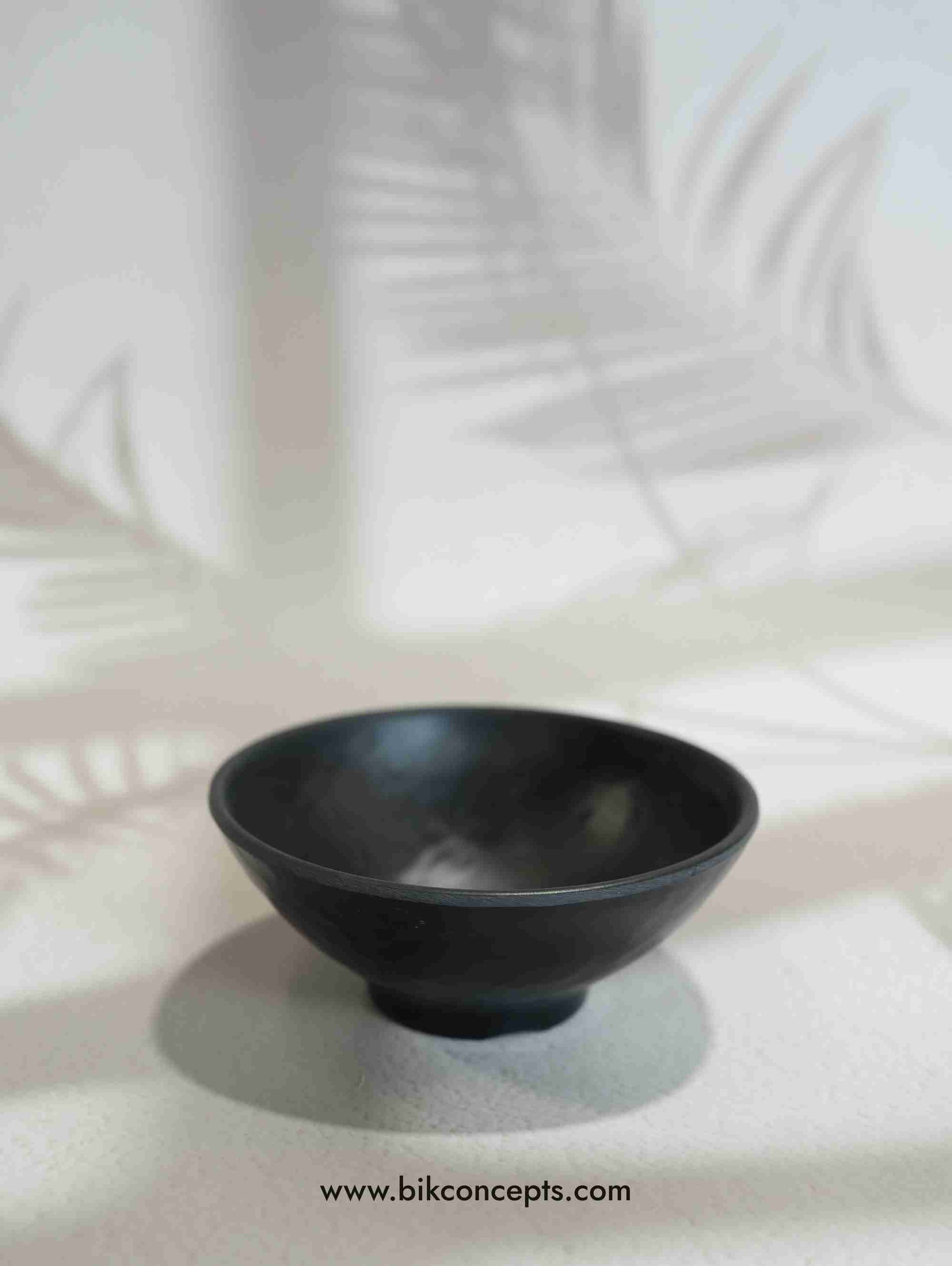 5 inch small bowl, onyx melamine bowl, black shatterproof bowl, unbreakable snack dish, matte black dipping bowl, melamine dessert bowl
