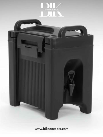 5 gallon beverage dispenser, insulated drink carrier, thermal liquid dispenser, hot cold drink server, catering beverage jug, portable water dispenser.