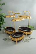 gold chafing dish with lid