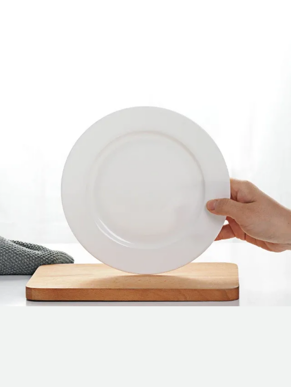 8 Inch Fine Bone China Dessert Plates Set of 6, Small Porcelain Appetizer Plates for Cafes, Fine Bone China Side Dishes with Wide Rim for Restaurants, Commercial Dishwasher Safe Dessert Plates, Elegant Home Hospitality Tableware, BIK Concepts Porcelain Side Plate Set