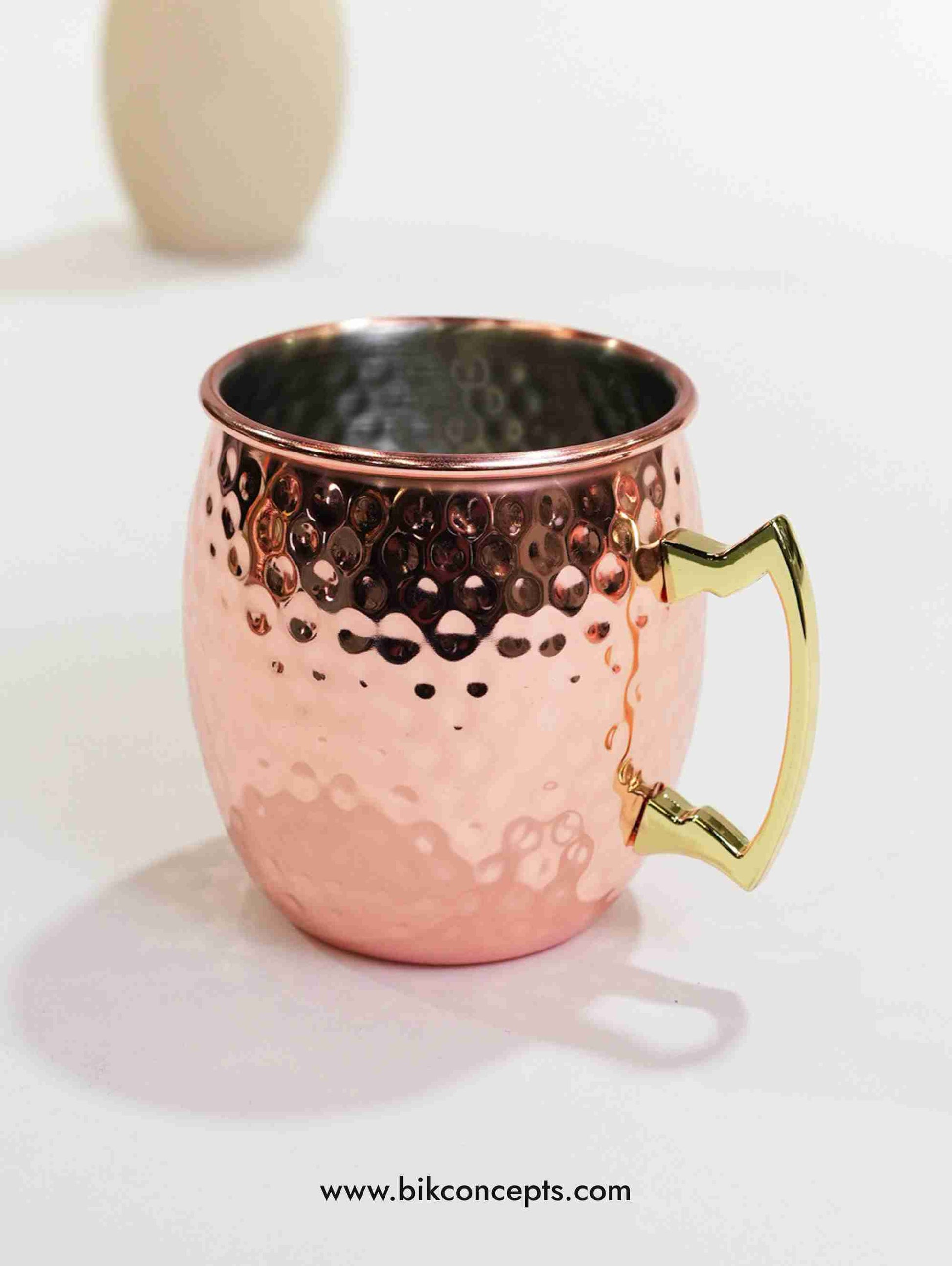 Barrel hammered mug, stainless steel Moscow Mule cup, 500ml metal barrel mug, hammered steel barware, tavern style mug, shatterproof cocktail cup
