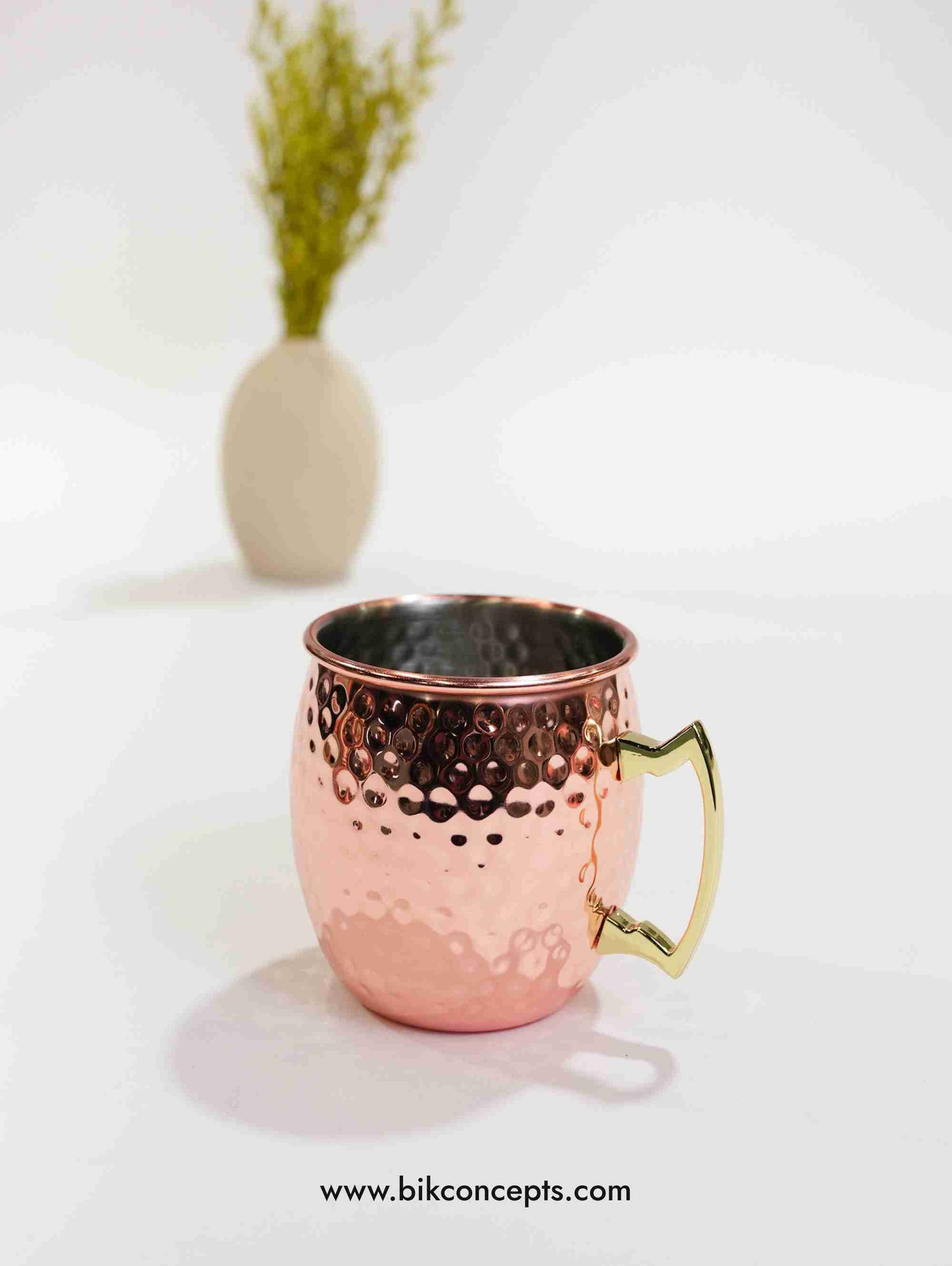 Barrel hammered mug, stainless steel Moscow Mule cup, 500ml metal barrel mug, hammered steel barware, tavern style mug, shatterproof cocktail cup
