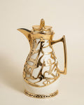 Arabic Calligraphy Coffee Thermos Set, Beige and Gold Thermal Carafe Set of 2, 1 Liter Vacuum Flask with Pink Glass Refill, Luxury Catering Beverage Dispenser, Decorative Dallah Tea and Coffee Server, Arabic Style Hot Water Thermos, Wedding Buffet Coffee Carafe, High End Party Tea Thermos Set, Insulated Pink Glass Vacuum Pitcher USA, Ramadan and Eid Coffee Server Set