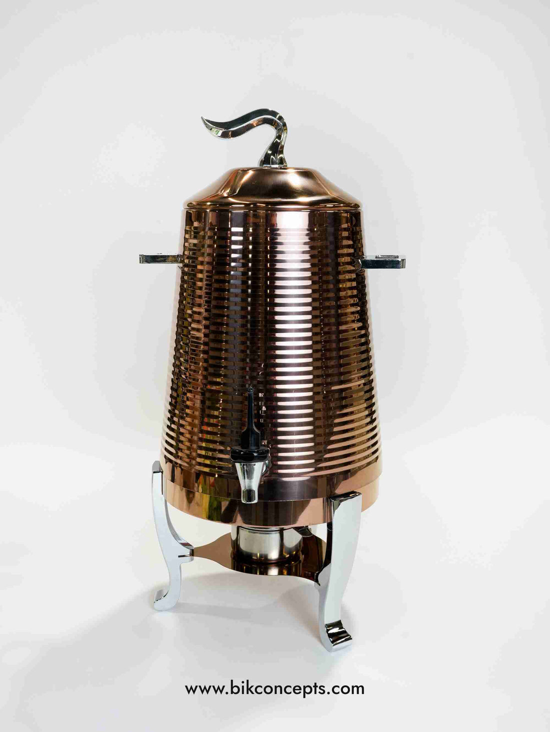 Bronze beverage chafer, 3.5 gallon drink dispenser, stainless steel coffee chafer, luxury catering equipment, hot beverage dispenser, wedding tea server