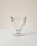 Clear Glass Tulip Dessert Bowls, 4 oz Ice Cream Cups Set of 6, Footed Sundae Dishes, Glass Parfait Cups, Mini Dessert Bowls for Catering, Scalloped Glass Ice Cream Bowl, Commercial Catering Dessertware USA, Clear Glass Sorbet Cups, Vintage Style Tulip Sundae Glass, Heavy Duty Mini Dessert Cups