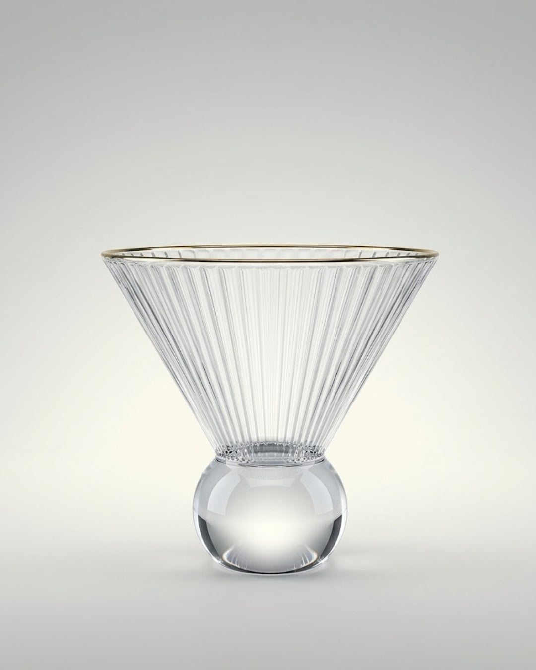 Gold Rim Glass Dessert Bowl Set, Fluted Martini Glasses 7 oz, Ribbed Glass Ice Cream Cup, Gold Rimmed Cocktail Coupe Glass, Ball Base Dessert Glass, Clear Glass Mousse Cup Set of 6, Vintage Style Fluted Barware, Commercial Catering Glassware USA, Heavy Duty Dessert Glasses for Events, Decorative Gold Rimmed Parfait Cup