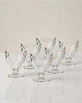 Clear Glass Tulip Dessert Bowls, 4 oz Ice Cream Cups Set of 6, Footed Sundae Dishes, Glass Parfait Cups, Mini Dessert Bowls for Catering, Scalloped Glass Ice Cream Bowl, Commercial Catering Dessertware USA, Clear Glass Sorbet Cups, Vintage Style Tulip Sundae Glass, Heavy Duty Mini Dessert Cups