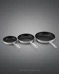 Commercial Non Stick Fry Pan, Aluminium Skillet Stainless Steel Handle, Professional Omelet Pan Restaurant, Hotel Kitchen Nonstick Frying Pan, Catering Heavy Duty Fry Pan, Induction Ready Commercial Skillet, Commercial Grade Sauté Pan, 8 Inch 10.5 Inch 12 Inch Nonstick Pan, Restaurant Cookware Aluminium Skillet, Industrial Kitchen Non Stick Pan