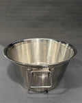 Commercial Stainless Steel Strainer Tub, Large Batch Rice Colander, Perforated Stainless Steel Wash Tub, Heavy Duty Catering Strainer Basket, Commercial Kitchen Colander with Handles, 23 Inch Stainless Steel Rice Strainer, Hotel Kitchen Food Prep Container, Industrial Food Grade Colander Vessel, Stainless Steel Vegetable Rinsing Tub, Commercial Grade Pasta Draining Strainer