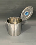 Commercial Stainless Steel Stock Pot, Heavy Duty Soup Pot with Lid, Welded Handle Catering Boiling Pot, Hotel Kitchen Stainless Stockpot, Large Capacity Restaurant Sauce Pot, 20 40 60 100 Quart Stock Pot, Flat Lid Commercial Cooking Pot, Industrial Stainless Steel Boiling Pot, Bulk Food Prep Commercial Pot, Commercial Grade Stockpot Set