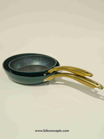 Non-Stick Aluminum Fry Pan Teal Green – 8" & 10" Skillet