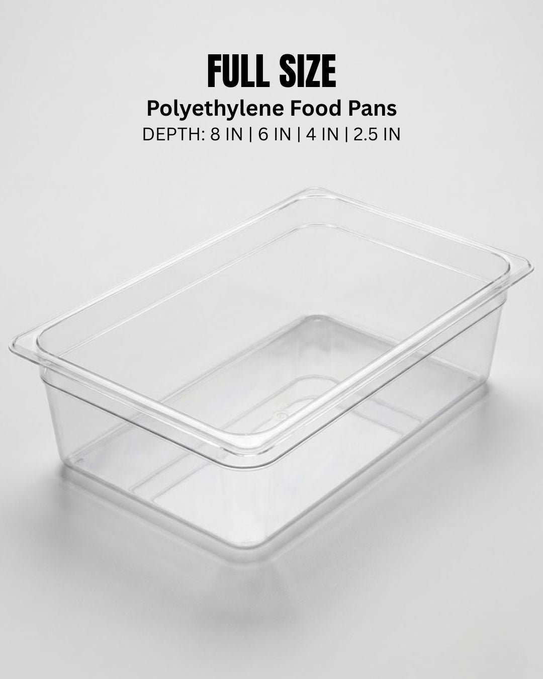 Full Size Food Pans, Clear Plastic Hotel Pans, Commercial Cold Storage Pans, Shatterproof Buffet Pans, Restaurant Salad Bar Inserts, Heavy Duty Prep Table Pans, Wholesale Commercial Kitchenware, Polycarbonate Food Storage Containers
