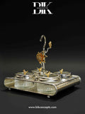 Silver bird snack tray, luxury 4 section server, silver dry fruit stand