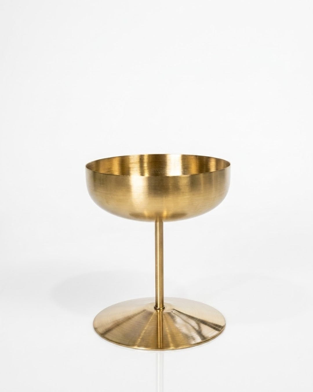 A modern brass pedestal bowl with a wide circular base, photographed on a seamless white studio background.

Gold Stainless Steel Dessert Bowl, Tall Stemmed Ice Cream Cup, Gold Coupe Dessert Goblet, Metal Sorbet Dish, Individual Catering Dessert Cup, Brushed Gold Stemmed Serving Bowl, Modern Gold Stainless Steel Dessertware, Shatterproof Catering Dessert Ware USA, Commercial Ice Cream Goblet, Small Gold Mousse Cup