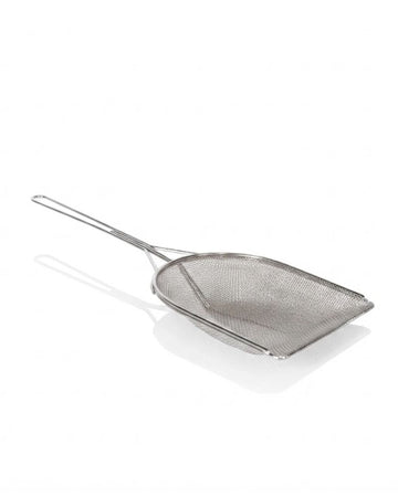 Stainless Steel Rectangular Strainer, Long Handle Mesh Skimmer Scoop, Commercial Fryer Basket Strainer, Heavy Duty Wire Skimmer 18 Inch, Restaurant Noodle Strainer Scoop, Fine Mesh Food Skimmer Silver, Hotel Kitchen Stainless Strainer, Catering Grade Deep Frying Scoop, Rectangular Metal Spider Strainer, Stainless Steel Kitchen Colander Scoop
