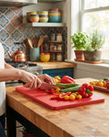 Polyethylene Chopping Board 23.5 x 15.5, Commercial Plastic Cutting Board Red Blue Green, Professional Hotel Kitchen Chopping Board, Color Coded Food Prep Board, High Density Polyethylene Board 0.5 Inch, Catering Grade Plastic Cutting Board, Large Non Porous Chopping Board, Commercial HACCP Cutting Board, Durable Plastic Kitchen Cutting Mat, Heavy Duty Meat and Vegetable Board