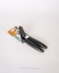 Stainless Steel Manual Can Opener 7.5 Inch, Ergonomic Soft Grip Can Opener, Heavy Duty Commercial Tin Opener, Restaurant Kitchen Handheld Can Opener, Hotel Catering Bottle and Can Opener, Smooth Edge Manual Can Opener, Easy Turn Rotary Can Opener, Professional Stainless Steel Jar Opener Tool