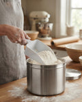 White Plastic Utility Scoop 14 Inch, Commercial Ice Scoop for Ice Machine, Heavy Duty Flour and Grain Scoop, Restaurant Kitchen Plastic Food Scoop, Large Plastic Utility Scoop White, Bakery Bulk Dry Food Scoop, Catering Service Ice Scoop, Shatterproof Plastic Kitchen Scoop, Flat Bottom Pantry Utility Scoop