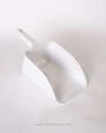 White Plastic Utility Scoop 14 Inch, Commercial Ice Scoop for Ice Machine, Heavy Duty Flour and Grain Scoop, Restaurant Kitchen Plastic Food Scoop, Large Plastic Utility Scoop White, Bakery Bulk Dry Food Scoop, Catering Service Ice Scoop, Shatterproof Plastic Kitchen Scoop, Flat Bottom Pantry Utility Scoop