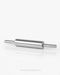 Heavyweight Stainless Steel Rolling Pin 12lb, 18.5 Inch Commercial Dough Roller, Solid Metal Pastry Roller, Heavy Duty Bakery Fondant Roller, Chillable Stainless Steel Dough Pin, Pizza Dough Roller Metal, Professional Catering Baking Tools, Heavy Metal Dough Press Roller