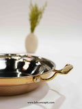 Eid serving pot, Ramadan food server, decorative copper cookware.