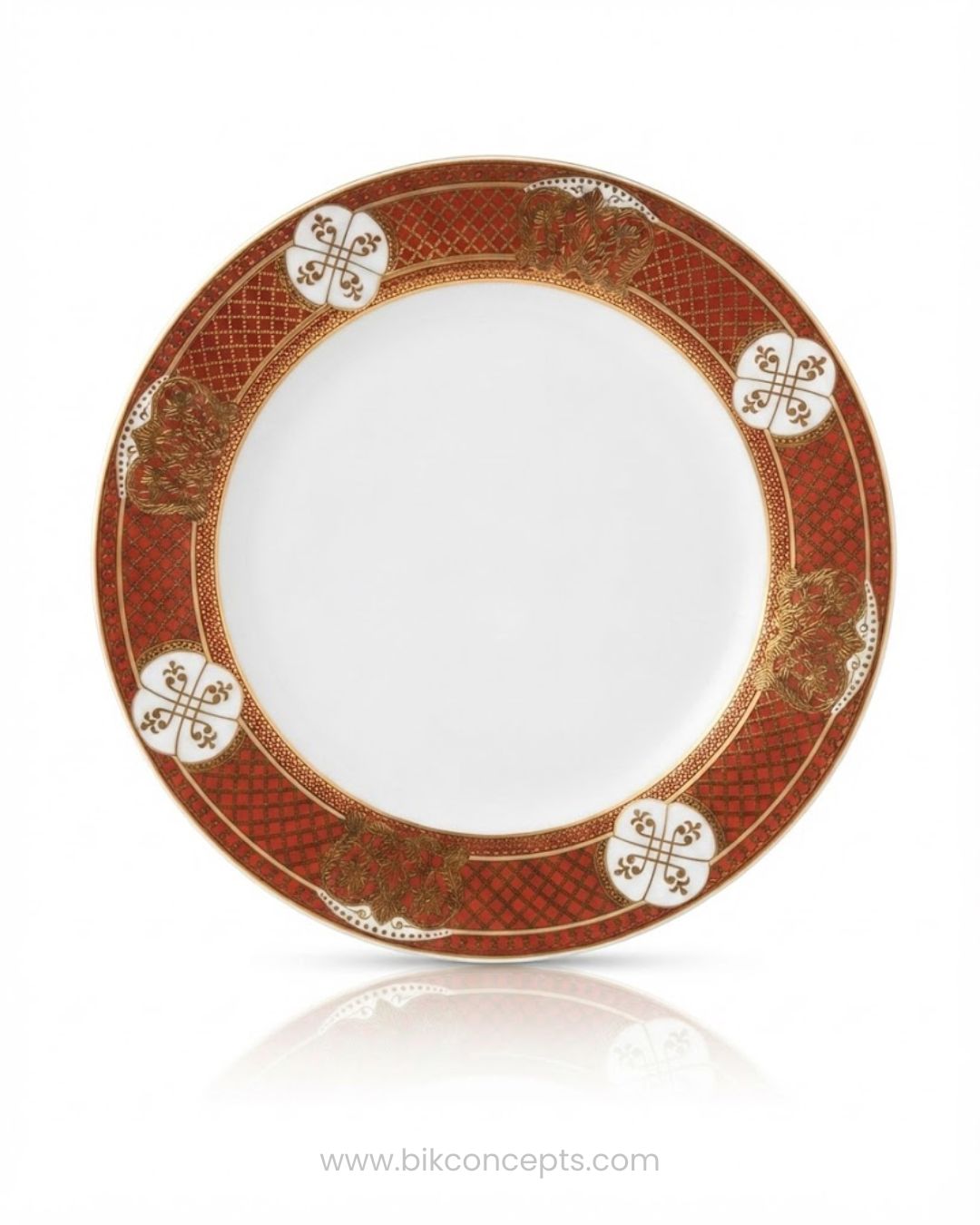 Luxury Red and Gold Porcelain Dinner Plate Set of 6, Hotel Commercial Porcelain Dinnerware Bulk, Regal Gold Trimmed Dessert Plate 8 Inch Set, Red and Gold Catering Service Plates Pack, Fine Dining Porcelain Tableware Set, 10.5 Inch Commercial Porcelain Dinner Plate 6 Pack, Royal Banquet Catering Plates Set, Luxury Wedding Receptions Dinnerware Bulk, High End Hotel Plating Collection, 6 Piece Porcelain Charger Plate Set
