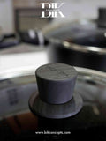  modern black kitchenware, high capacity casserole pots.