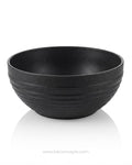 Midnight Black Porcelain Bowls 8 Inch, Large Speckled Black Ramen Bowl Set of 2, Deep Porcelain Salad Bowl 4 Inch Height, Commercial Restaurant Noodle Bowls Bulk, Hotel Buffet Serving Bowls Porcelain, Catering Service Pho Bowl Black, Matte Black Ribbed Pasta Bowl, Large Black Ceramic Serving Bowls