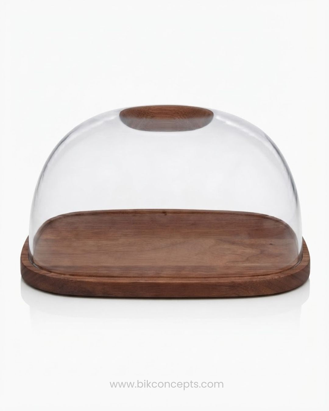 Wooden Bread Board with Acrylic Lid, Clear Dome Cheese Server, Multifunctional Butter Board, Wooden Charcuterie Platter with Cover, Acrylic Cake and Pastry Dome, Natural Wood Serving Tray with Lid, Kitchen Countertop Bread Box Keeper, Decorative Wooden Cheese Platter