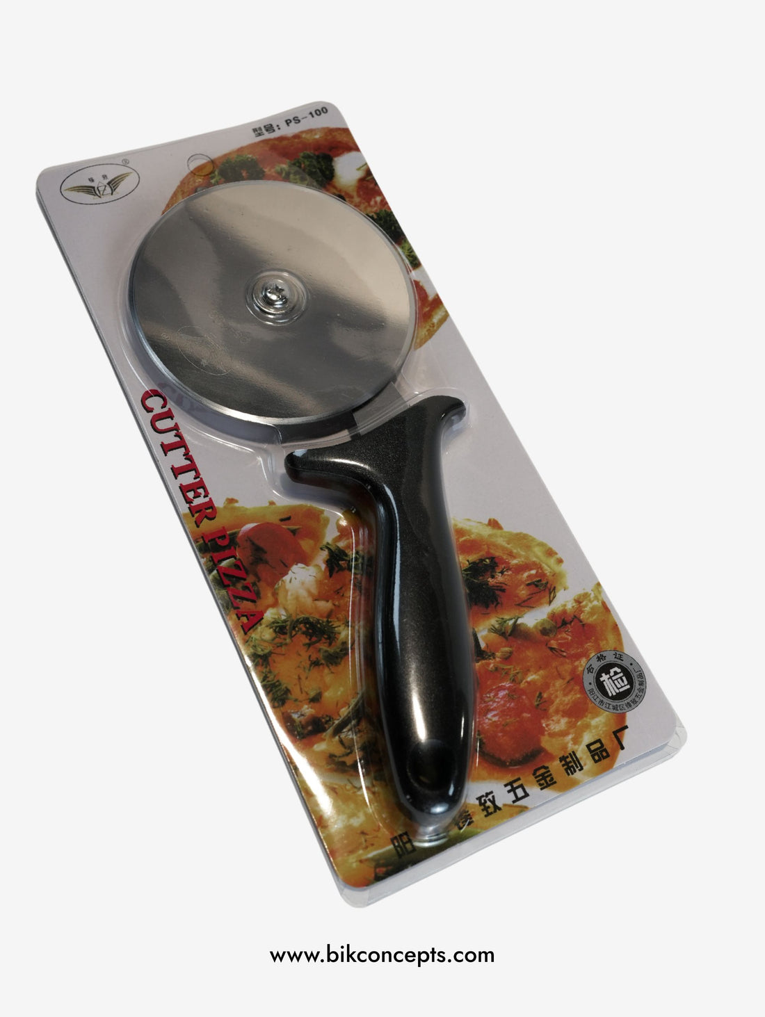 4" Stainless Steel Pizza Cutter - Ergonomic Grip